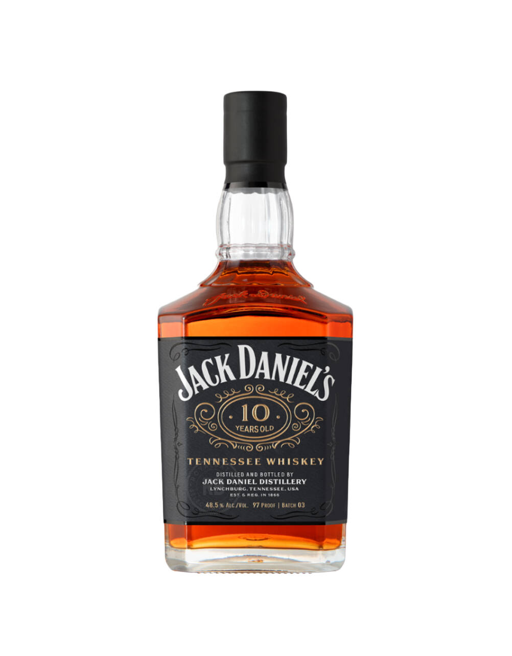 Jack Daniels 10 Year Old Batch 3 Tennessee Whiskey