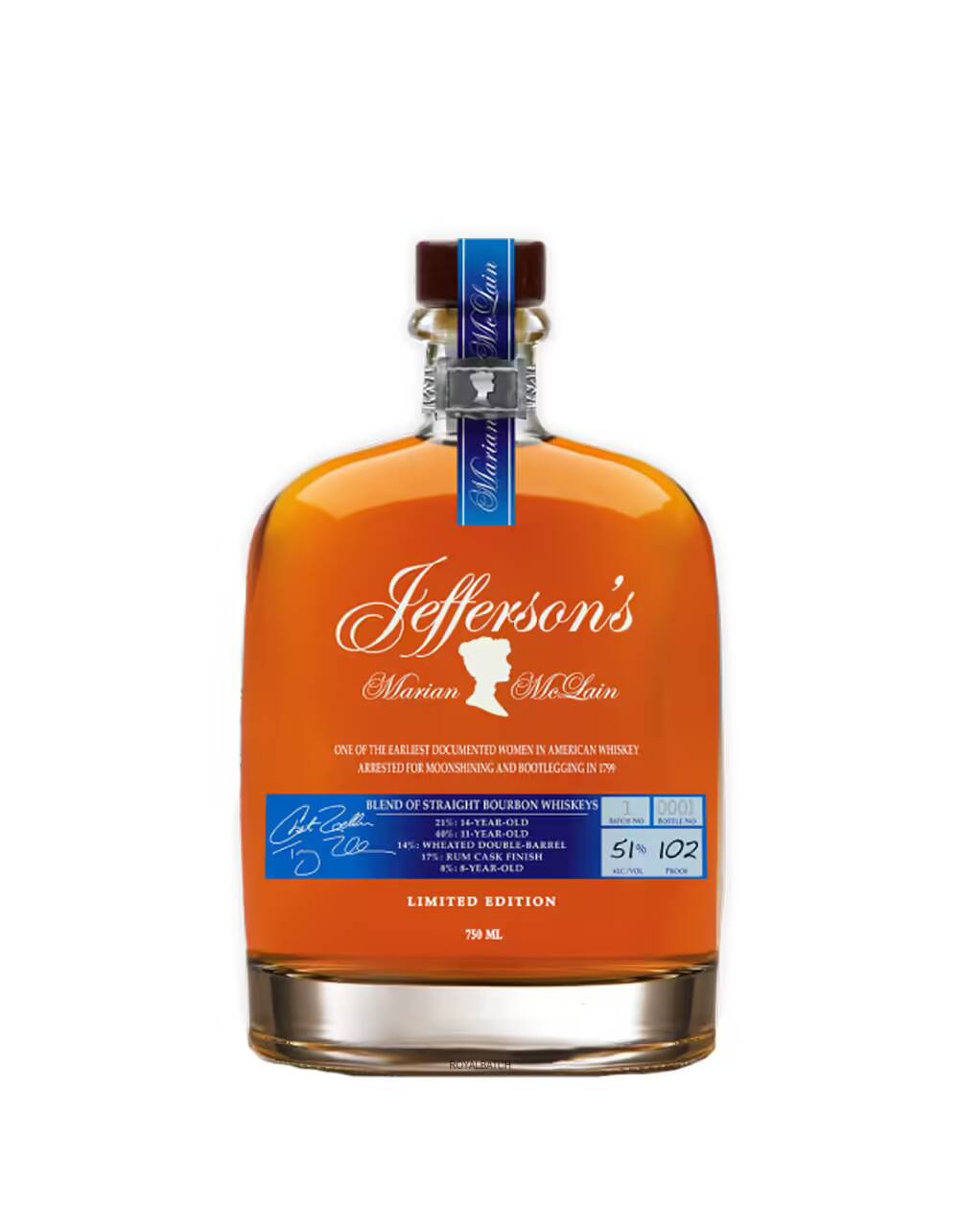 Jeffersons Marian Mc Lain Limited Edition Bourbon Whiskey