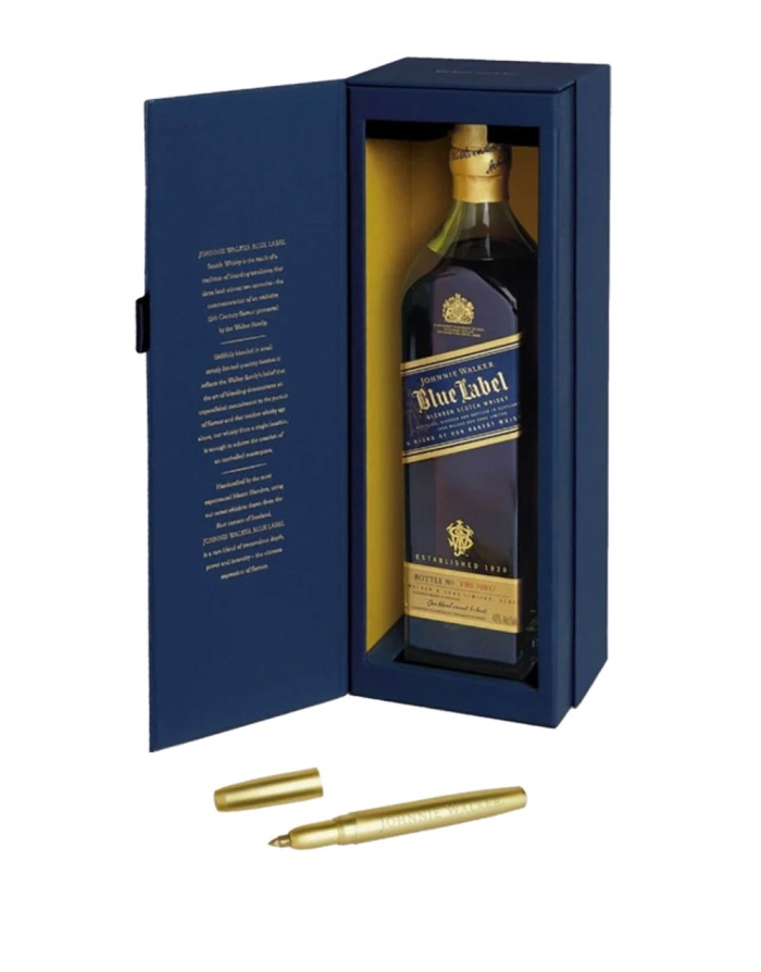 Johnnie Walker Blue Label scotch whiskey Pen Included