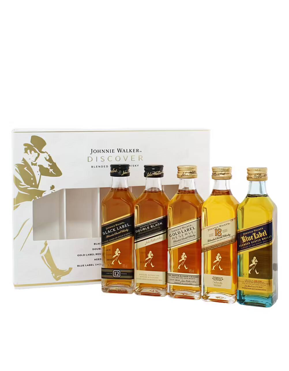 Johnnie Walker Discover set Blended scotch Whisky (5 Pack) 50ml