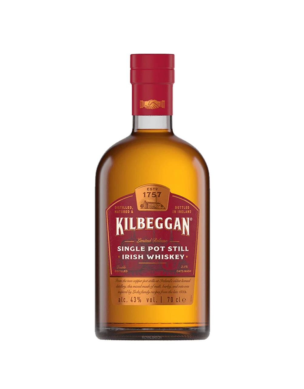 Kilbeggan Single Pot Still Irish Whiskey