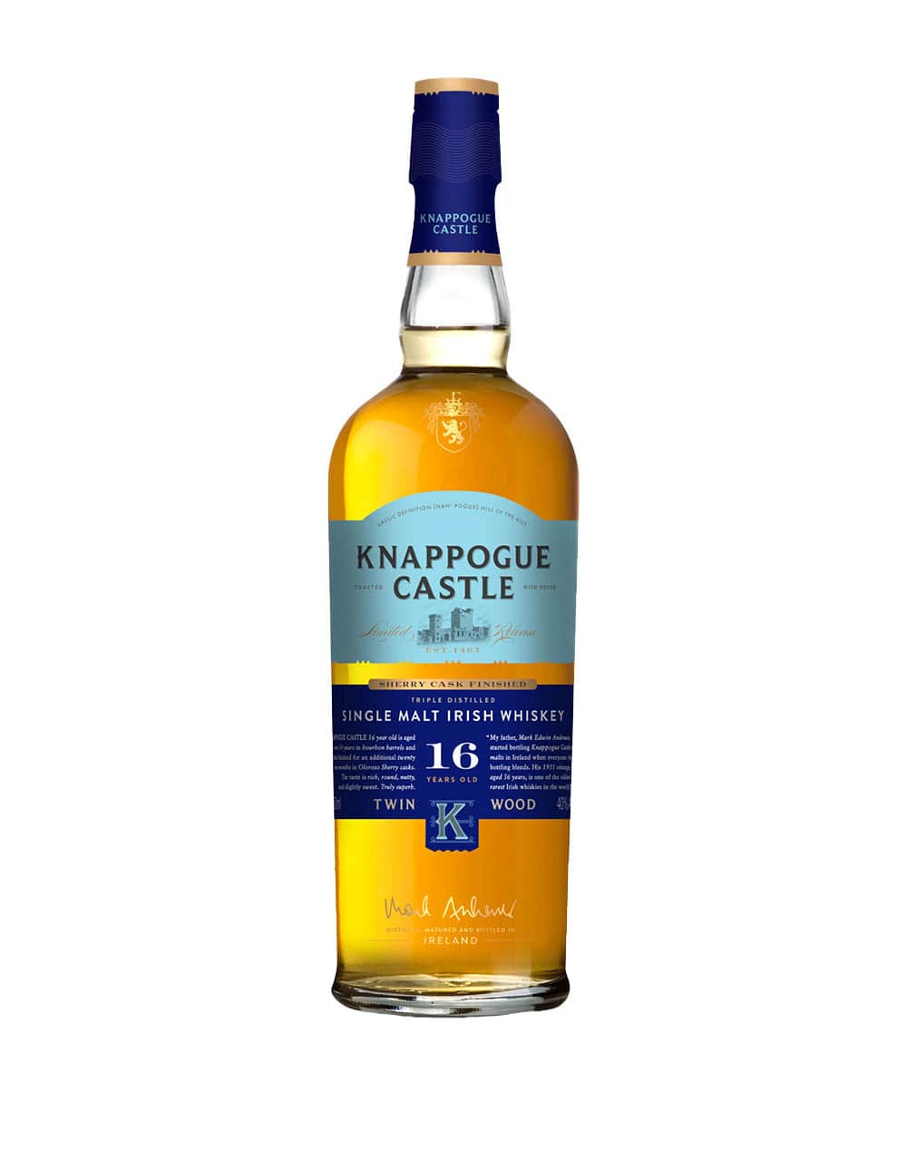 Knappogue Castle Single Malt 16 Year Old Irish Whisky