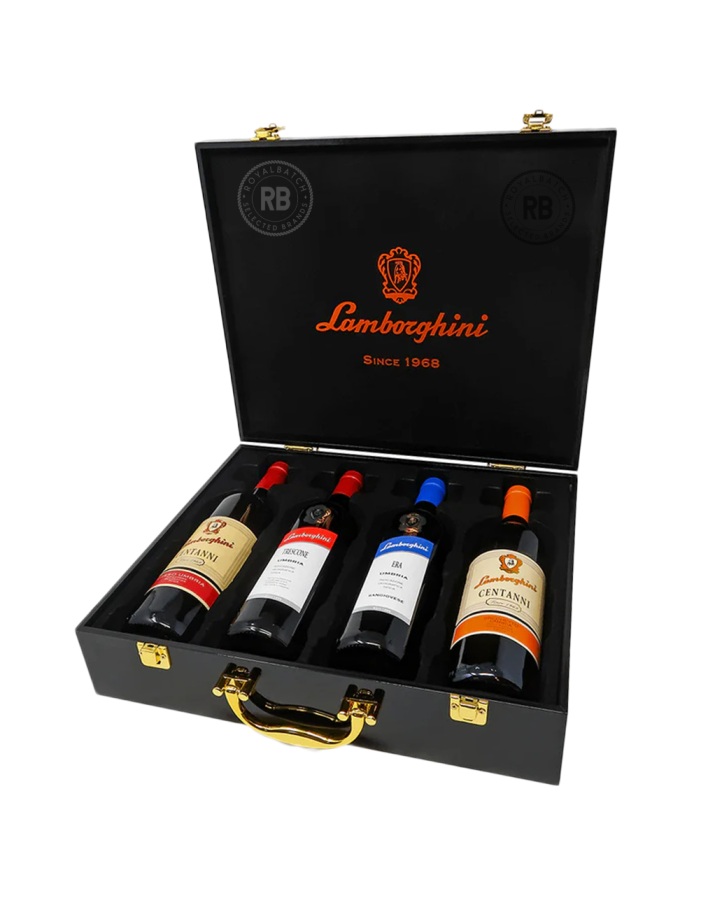 Lamborghini Wine 4 pack Gift Set (Centanni Grechetto, Trescone Unbria, Era Umbria, Centanni Rosso) 750ml
