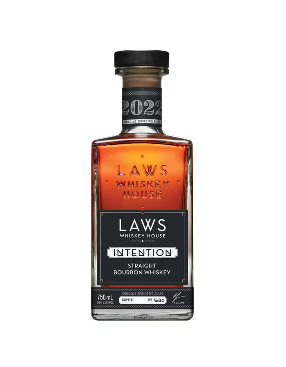 Laws Intention Origins Series Release 2022 Straight Bourbon Whiskey