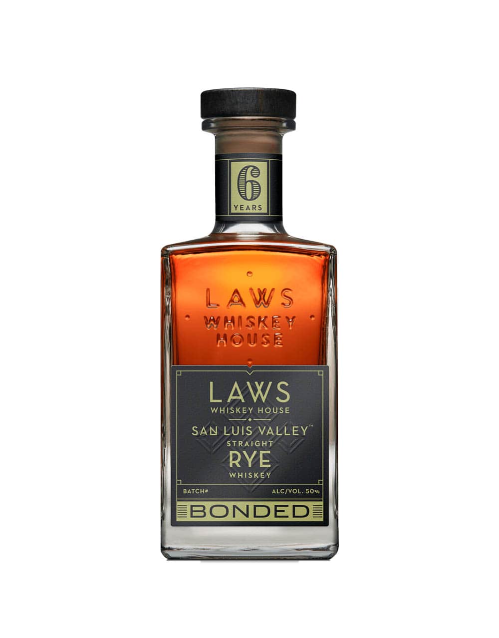 Laws San Luis Valley Straight Rye Bottled in Bond 6 Year Old