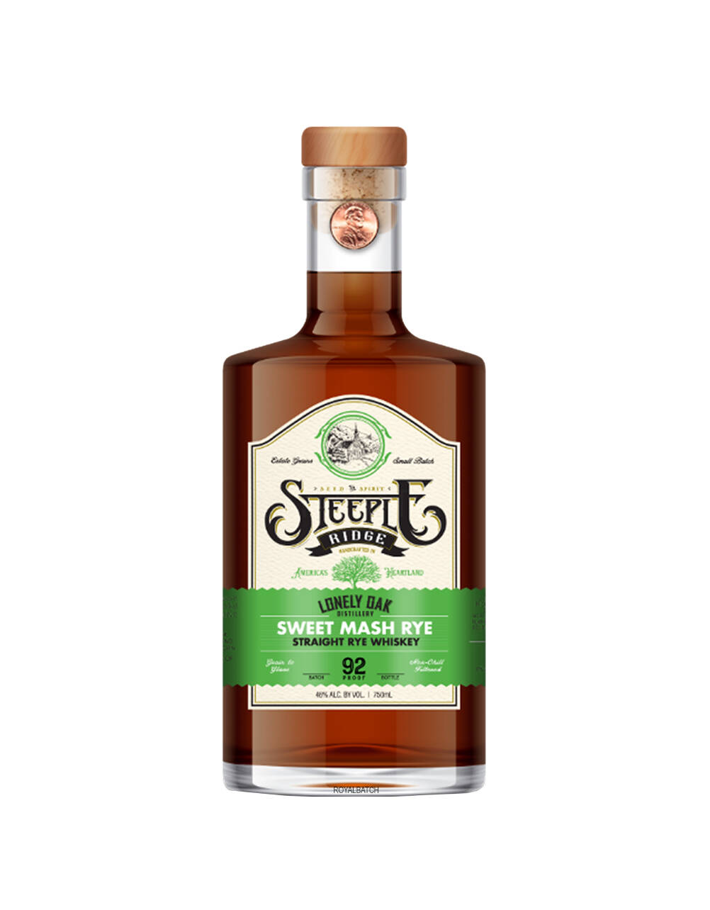 Lonely Oak Steeple Ridge Sweet Mash Rye Straight Rye Whiskey