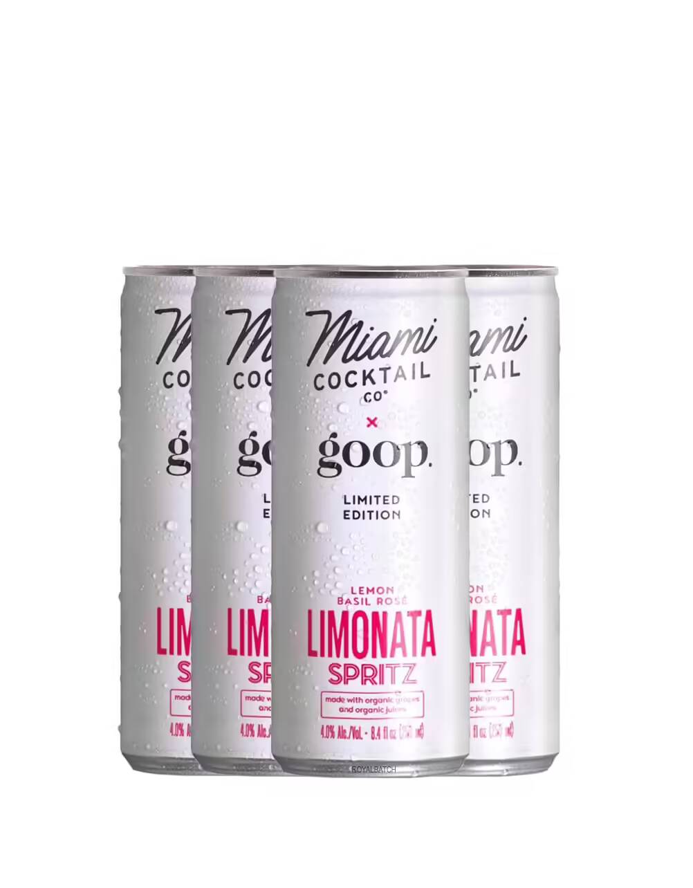 Miami Cocktail Limited Editon Lemon Basil Rose Limonata Spritz (4 Pack) 250ml