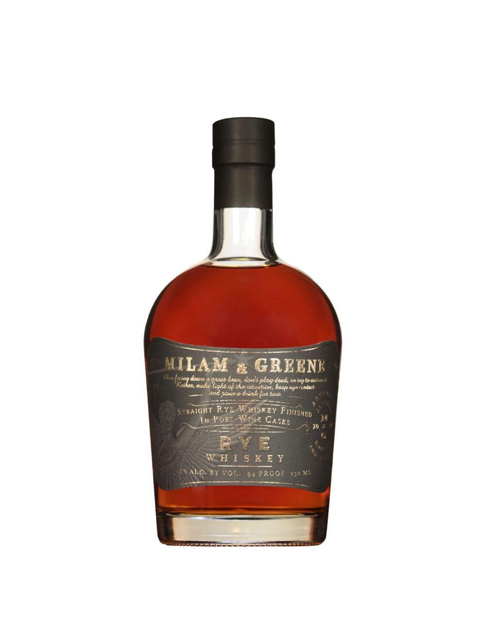 Milam and Greene Finished In Port Wine Casks Straight Rye Whiskey