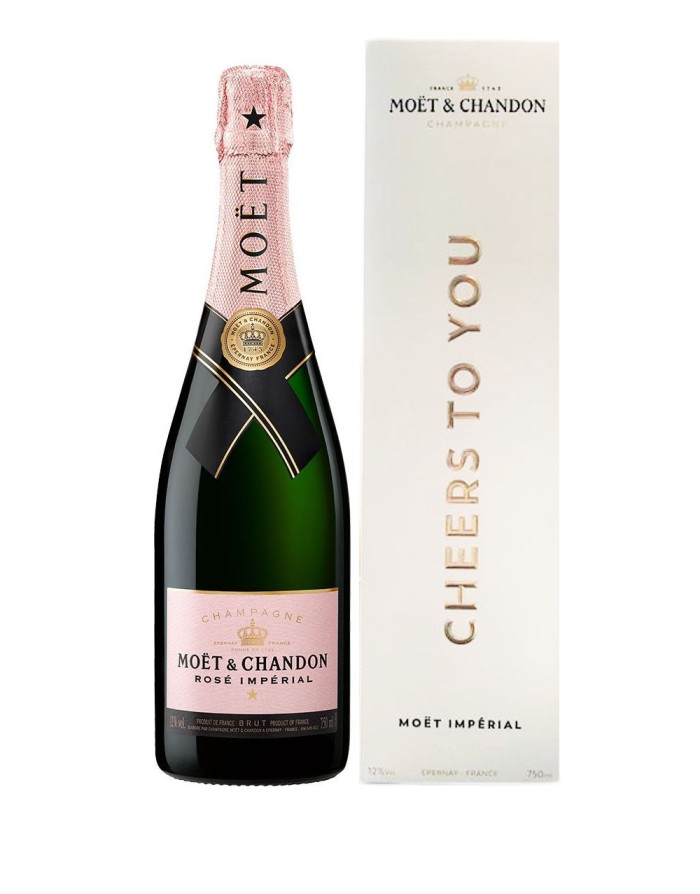 Moet & Chandon Rose Imperial champagne Cheers to You