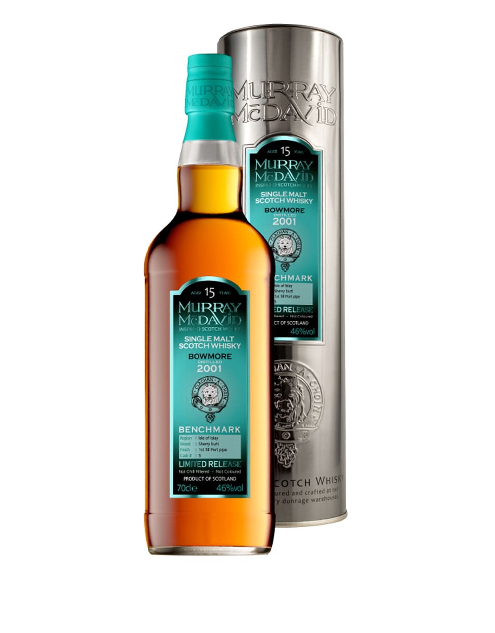 Murray McDavid Bowmore 15 year old Single Malt Scotch  Whisky