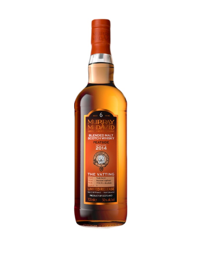 Murray McDavid PEATSIDE THE VATTING AGED 6 YEARS BLENDED MALT SCOTCH WHISKY