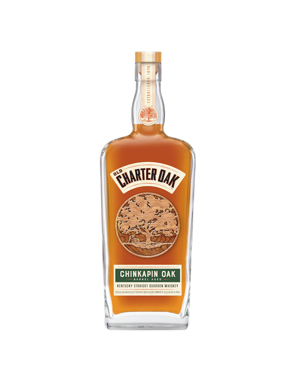 Old Charter Oak Chinkapin Oak Barrel Aged Kentucky Straight Bourbon Whiskey