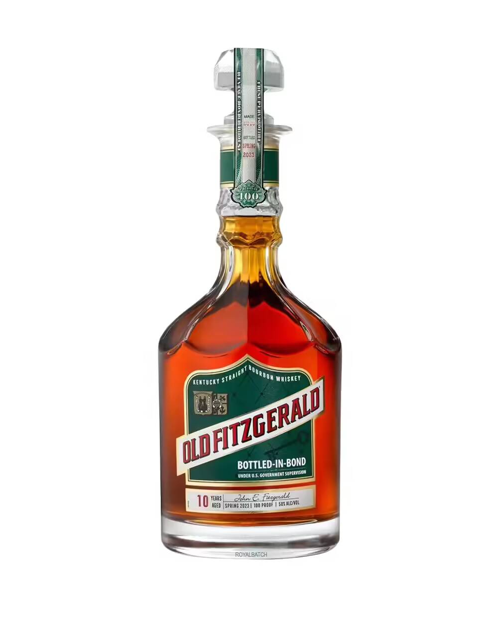 Old Fitzgerald Bottled In Bond 10 year Old Bourbon Whiskey