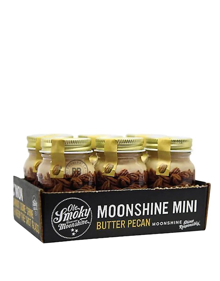 Ole Smoky Butter Pecan Moonshine Minis 6 Pack x 50ml
