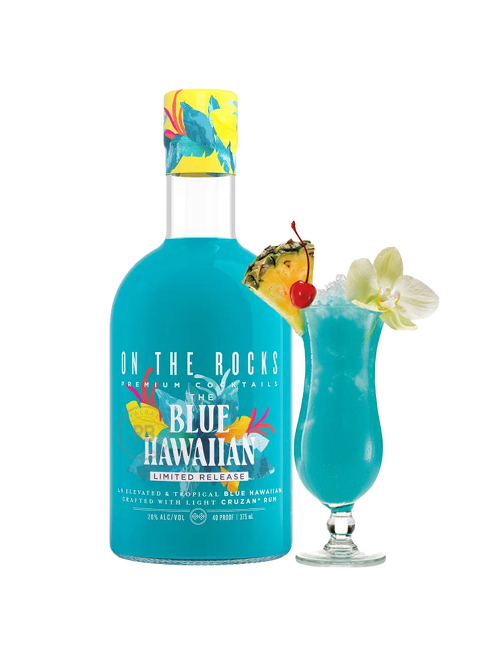 On the Rocks The Blue Hawaiian Cocktail 375ml