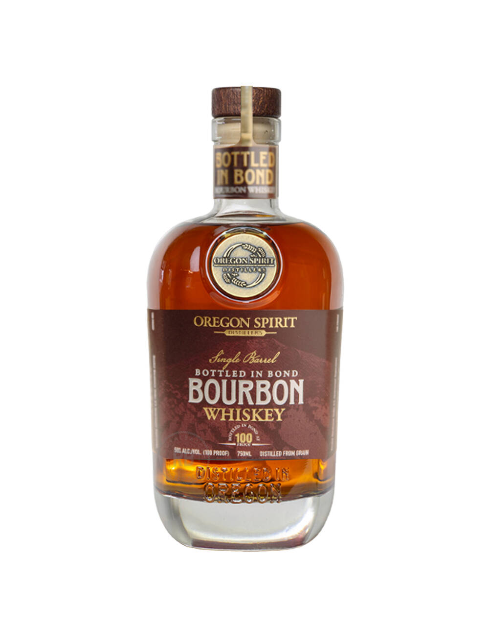 Oregon Spirit Distillers Single Barrel Bottled in Bond Bourbon whiskey