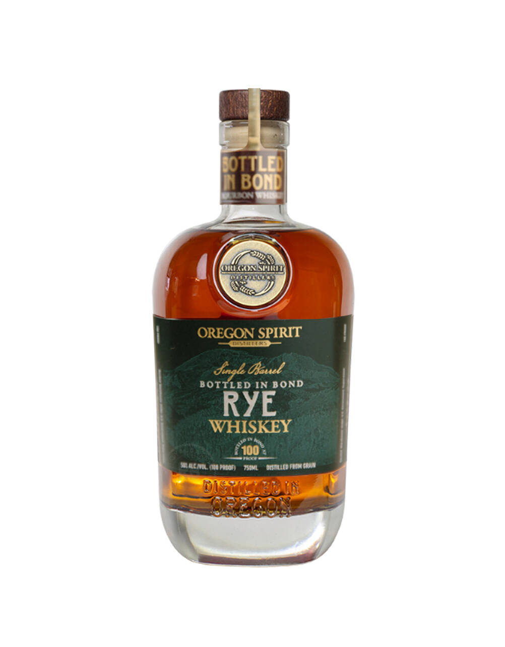 Oregon Spirit Distillers Single Barrel Bottled in Bond Rye whiskey