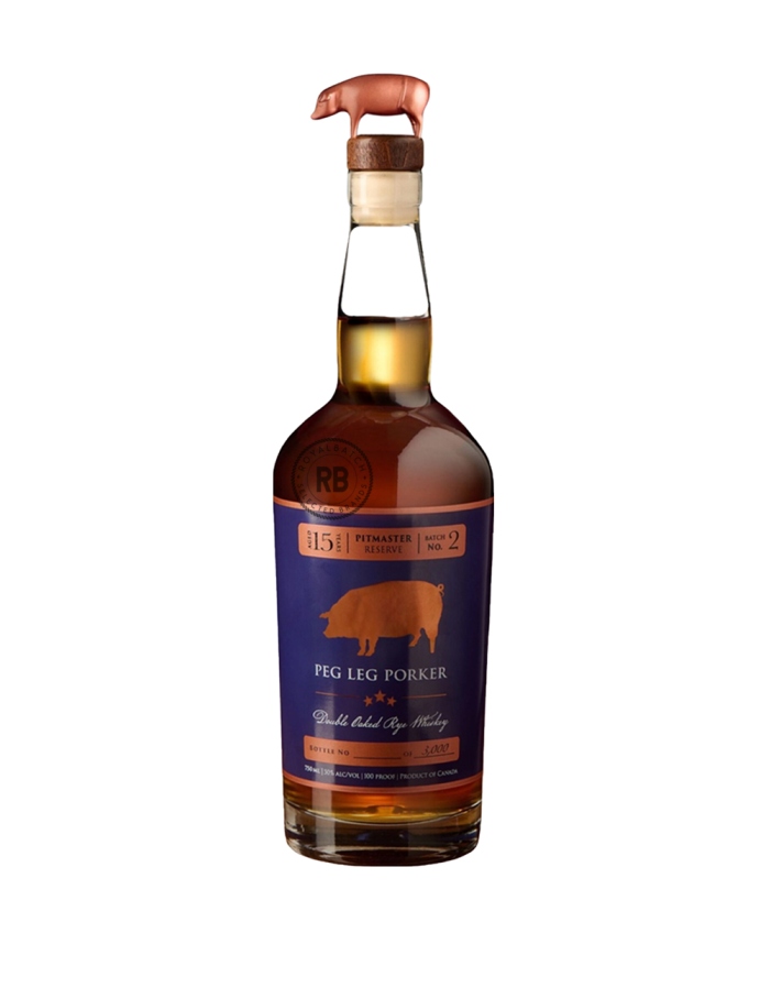 Peg Leg Porker Pitmaster Reserve 15 Year Old Batch No. 2 Double Oak Rye Whiskey