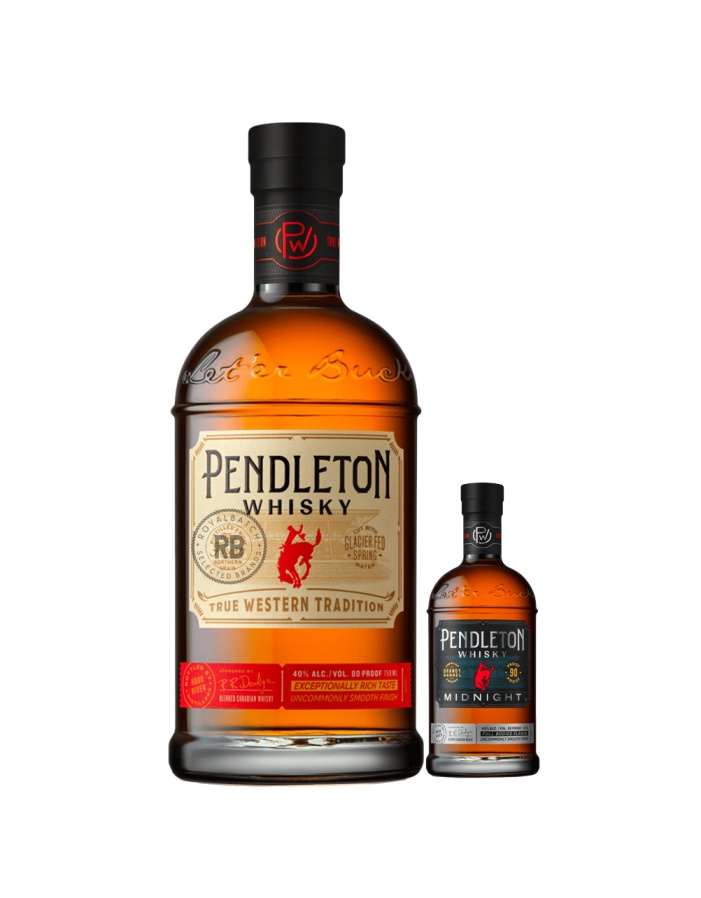 Pendleton Blended Canadian Whisky With 50ml Midnight Hitchhiker