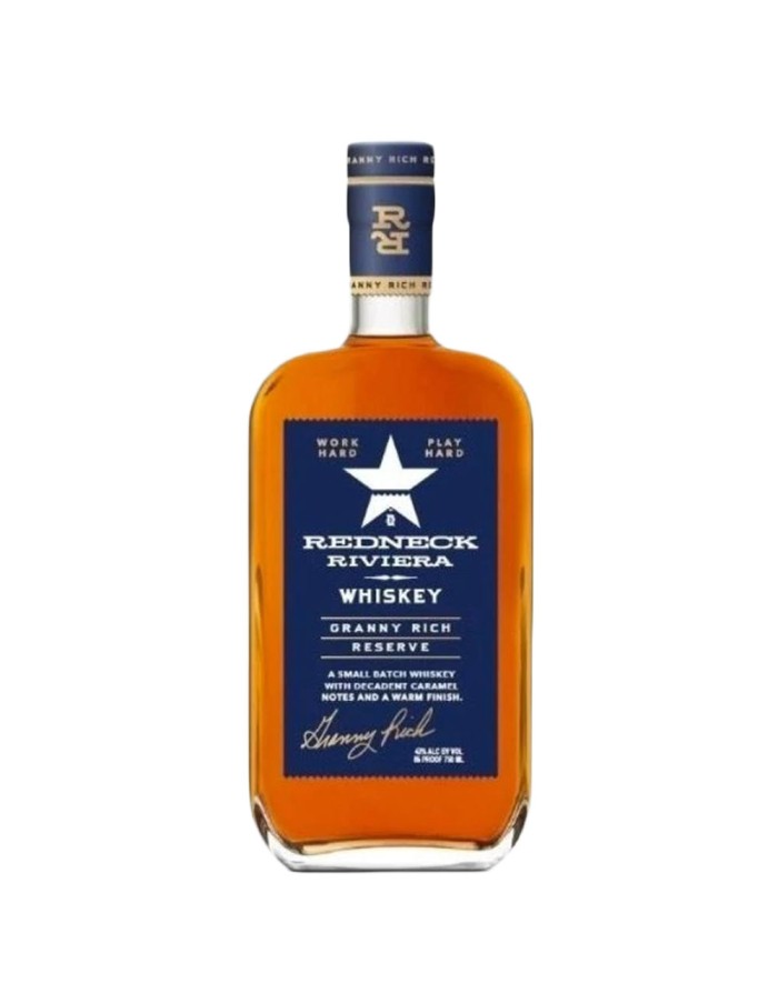 Redneck Riviera Granny Rich Reserve Small batch Whiskey