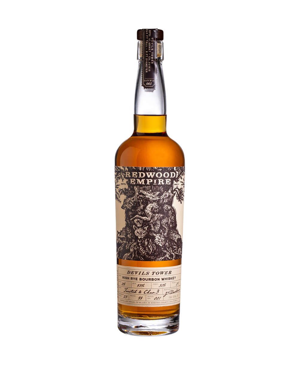 Redwood Empire Devils Tower High Rye Bourbon Whiskey