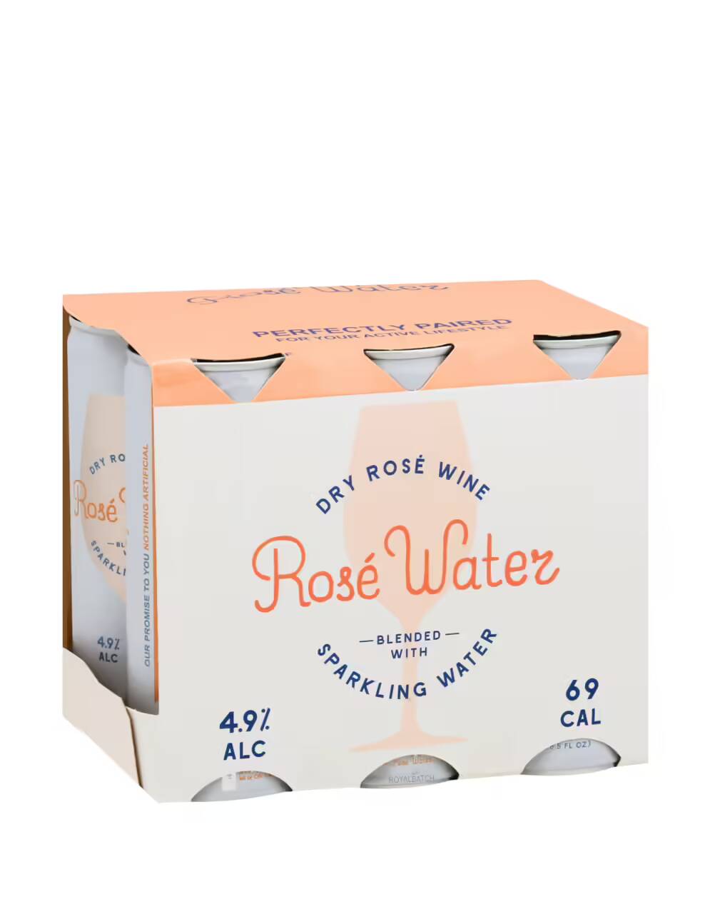 Rose Water Dry Rose Wine Sparkling Water (6 Pack) 250ml