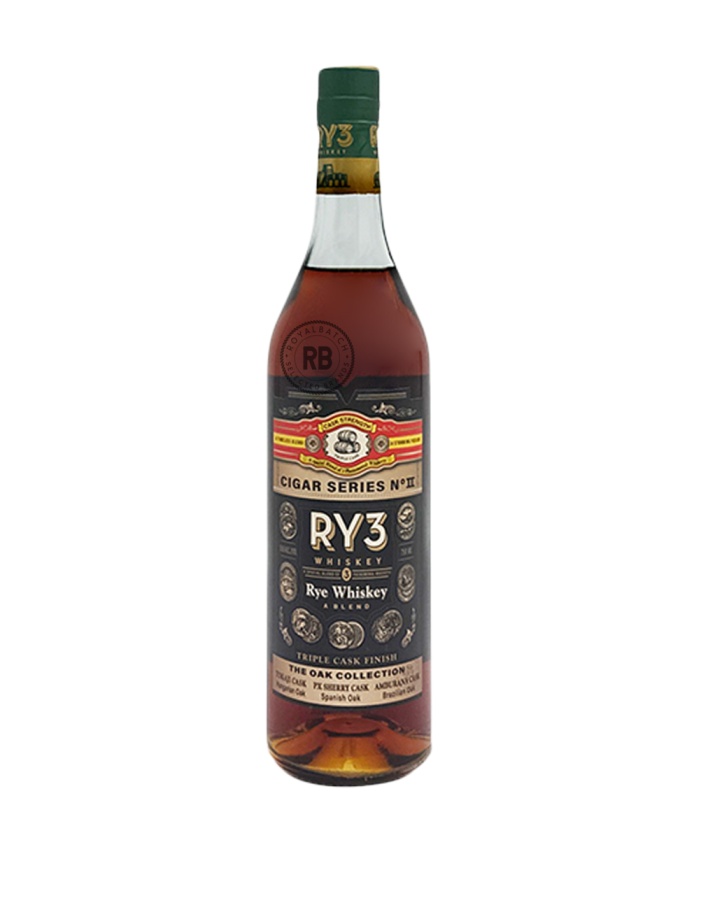 RY3 Cigar Series No. II The Oak Collection Rye Whiskey