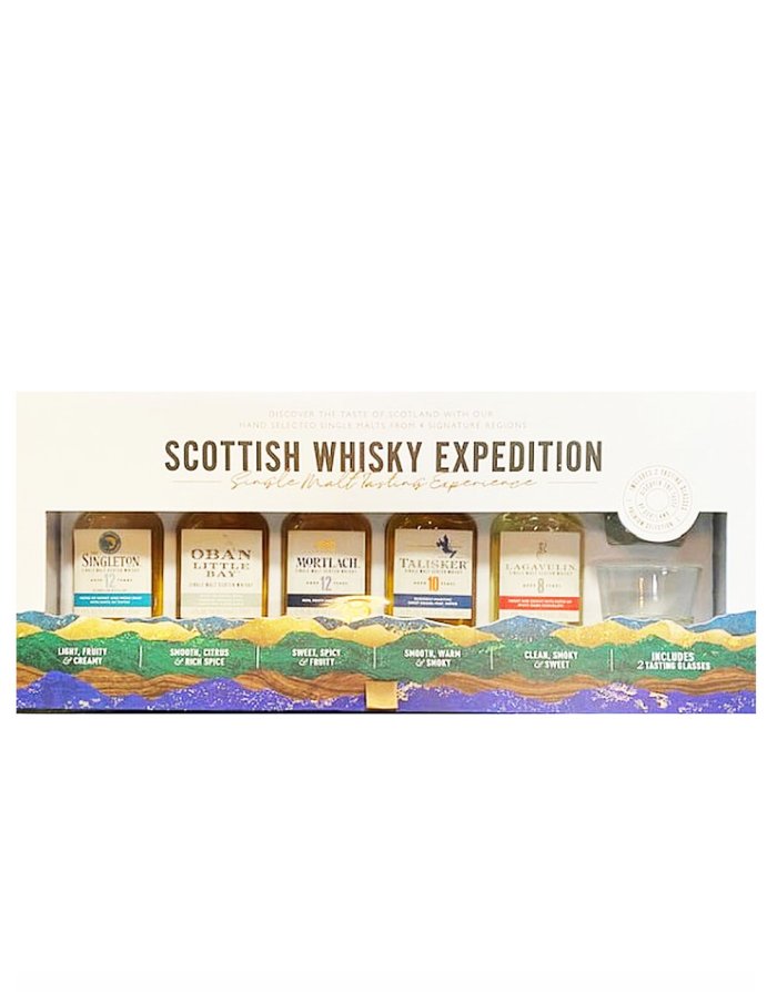 Scottish Whiskey Expedition Single Malt Tasting Experience 5 x 100ml Whisky