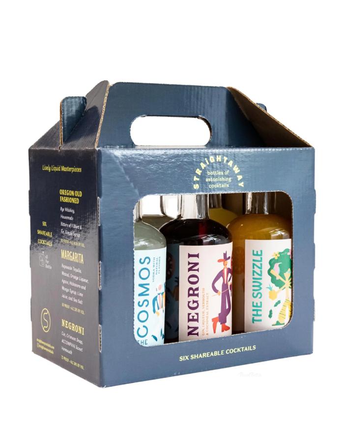 Straightaway Six Festive Holiday Green Box Sampler 2022 200ml