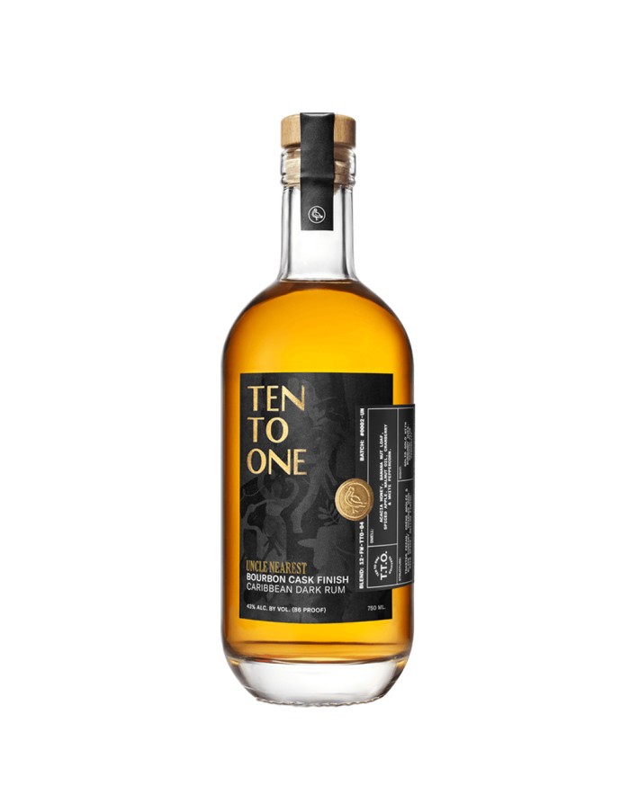 Ten To One x Uncle Nearest Bourbon Cask Finish Caribbean Dark Rum