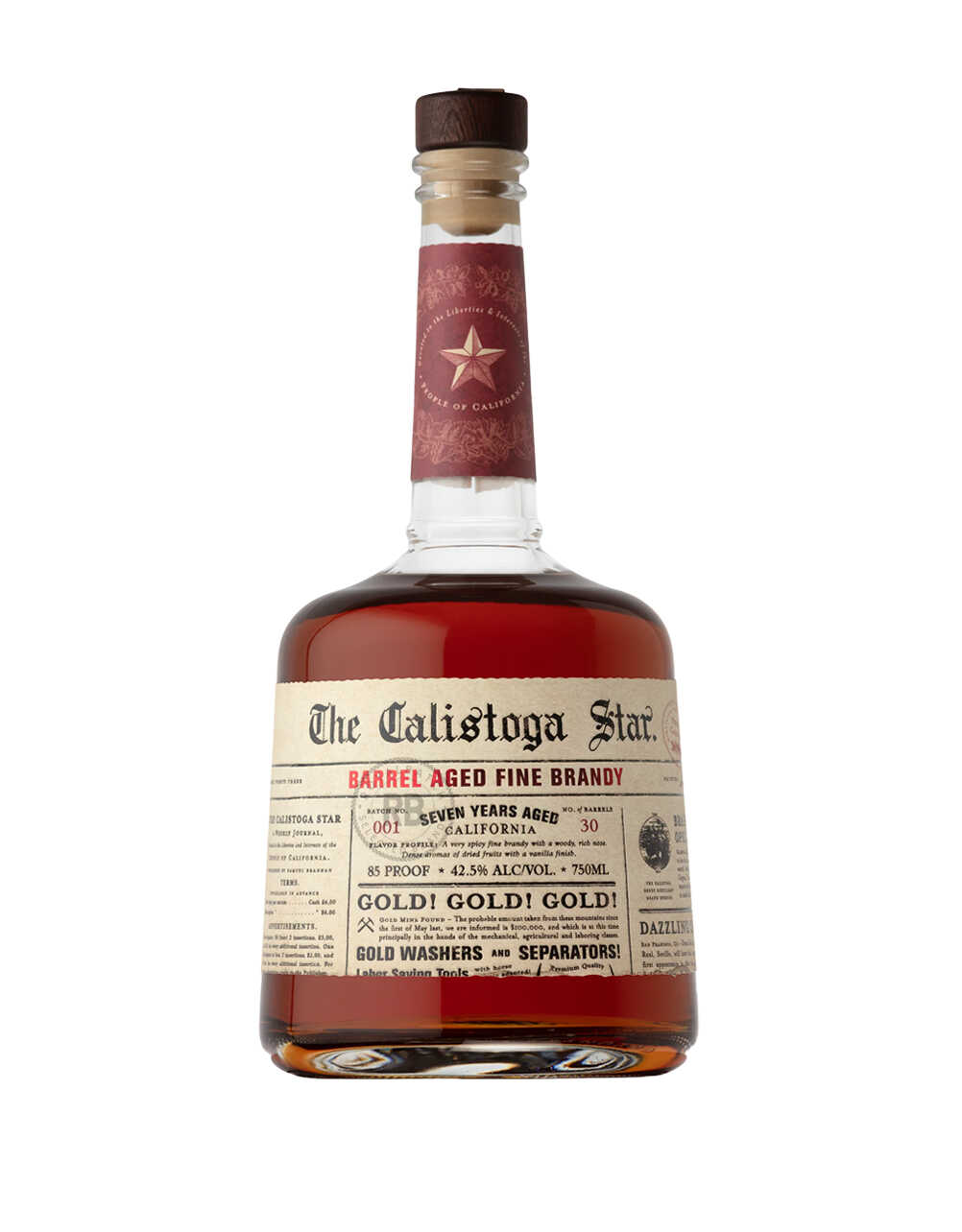 The Calistoga Star Barrel Aged Fine Brandy