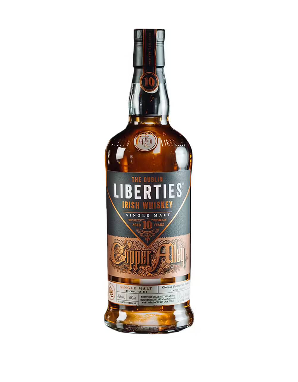 The Dublin Liberties Copper Alley 10 Year Old Irish Whiskey 