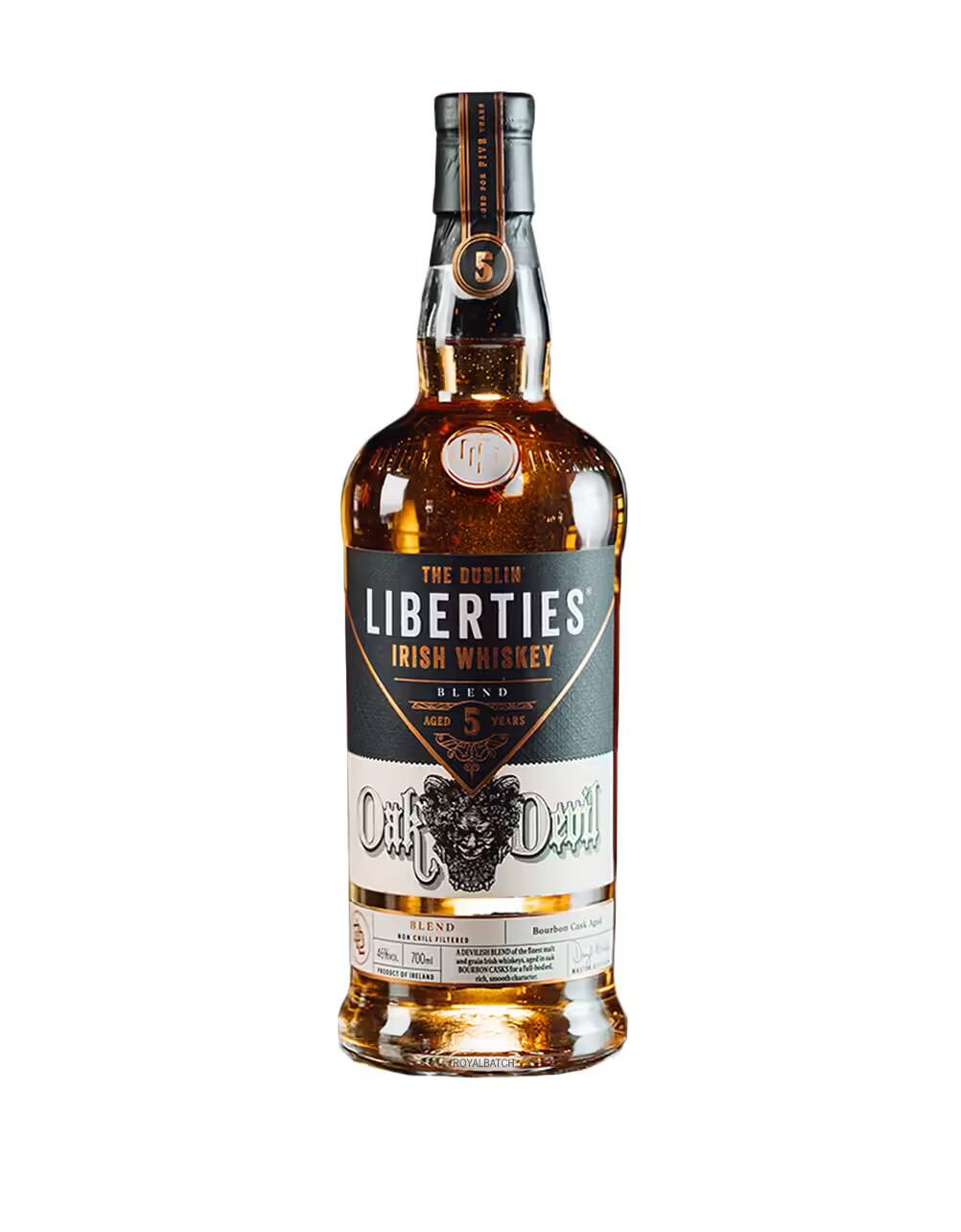 The Dublin Liberties Oak Devil 5 Year Old Irish Whiskey