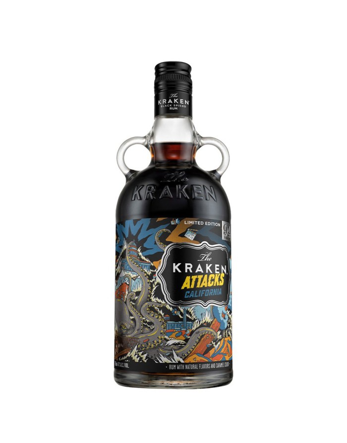 The Kraken attacks California Limited Edition Rum