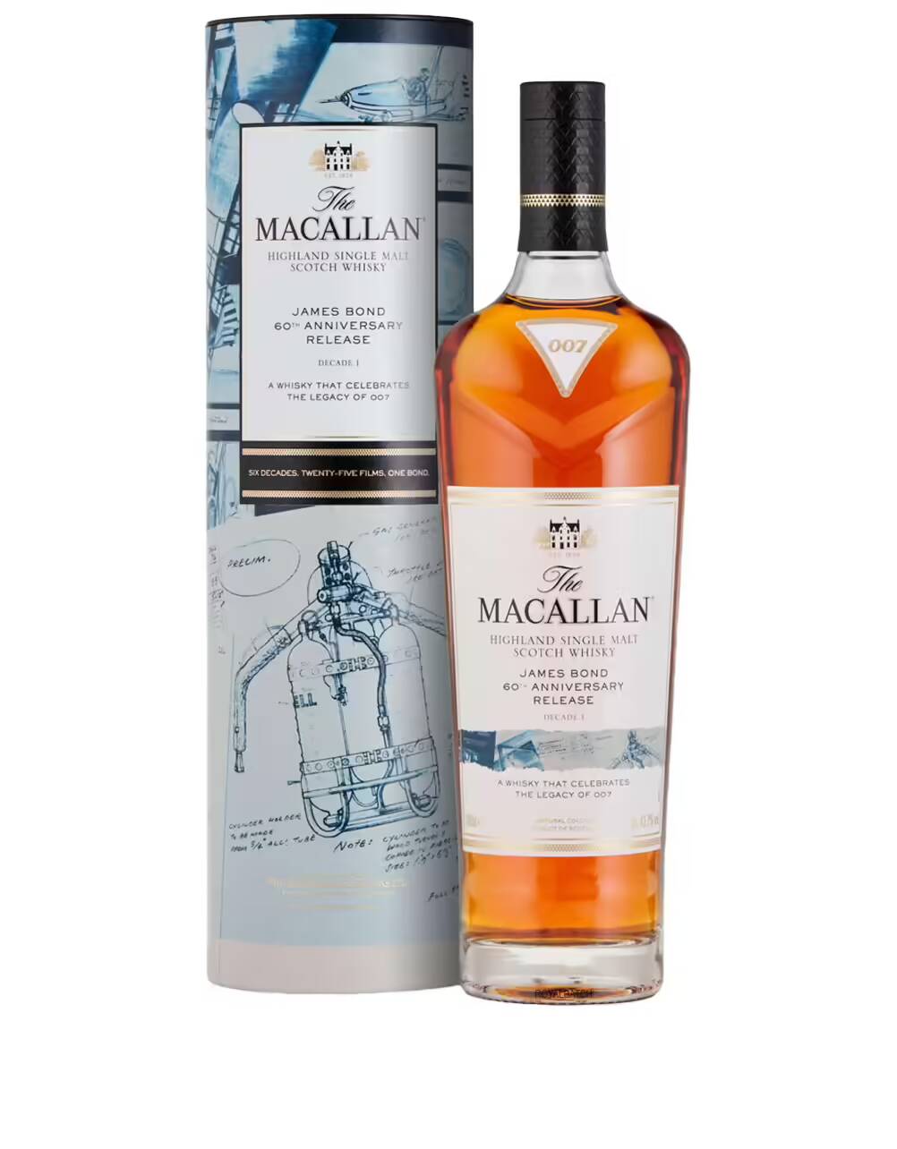 The Macallan James Bond 60th Anniversary Release Decade I Edition Scotch Whisky