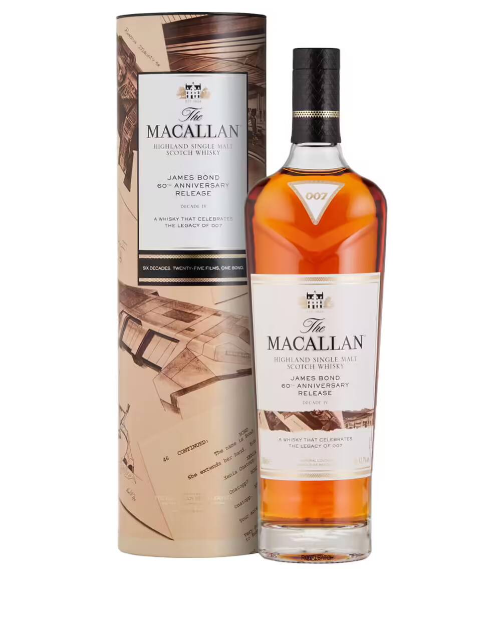 The Macallan James Bond 60th Anniversary Release Decade IV Scotch Whisky