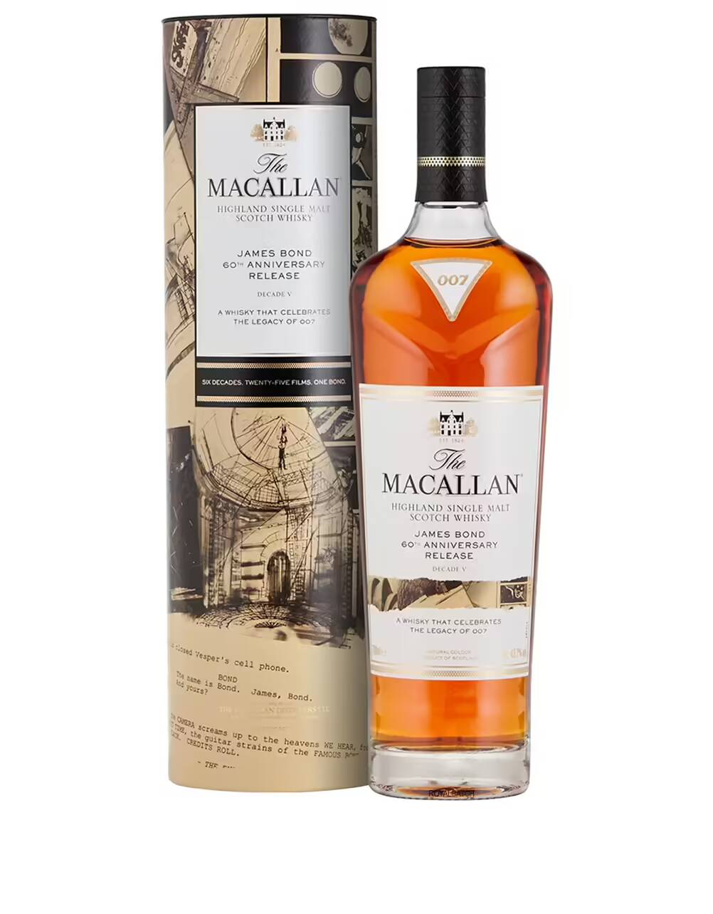 The Macallan James Bond 60th Anniversary Release Decade V Scotch Whisky