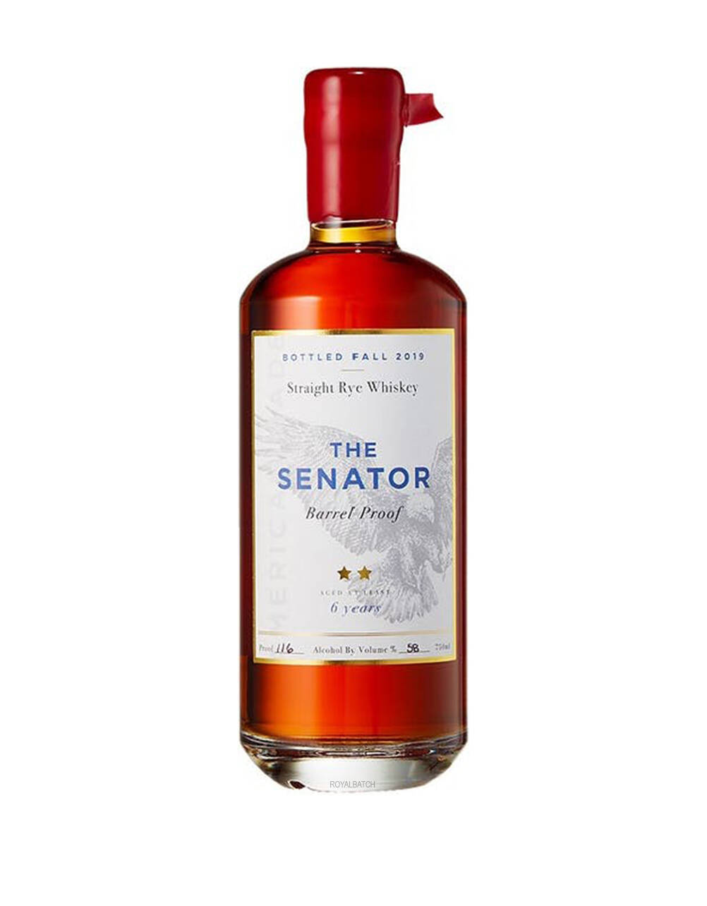 The Senator Barrel Proof 6 Year Old Straight Rye Whiskey