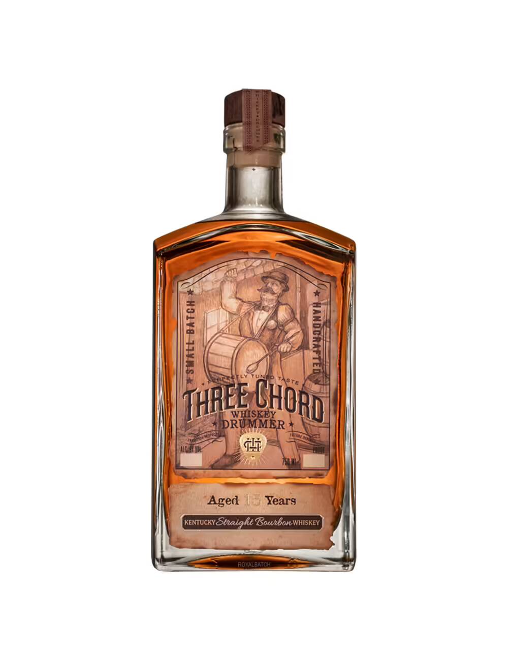 Three Chord Drummer 15 Year Old Bourbon Whiskey