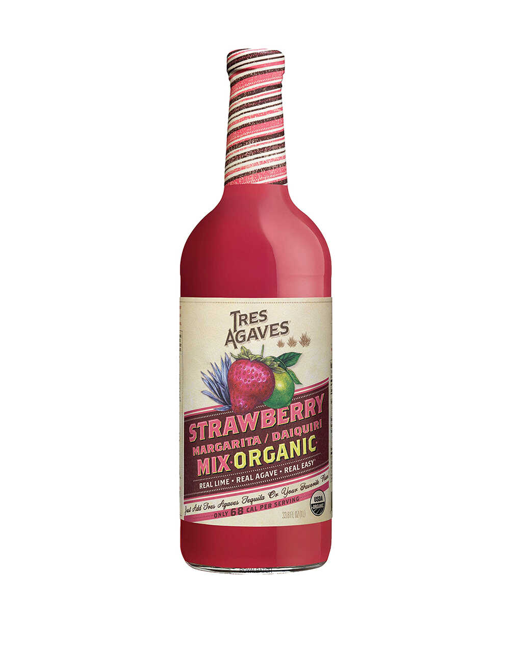 Tres Agaves Strawberry Margarita Mix 1L