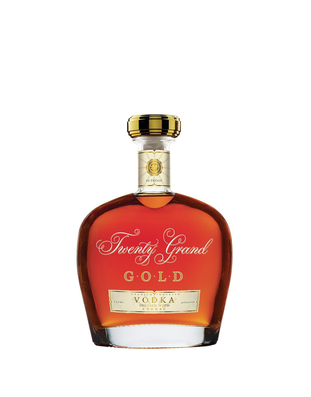 Twenty Grand GOLD VODKA Infused with Cognac