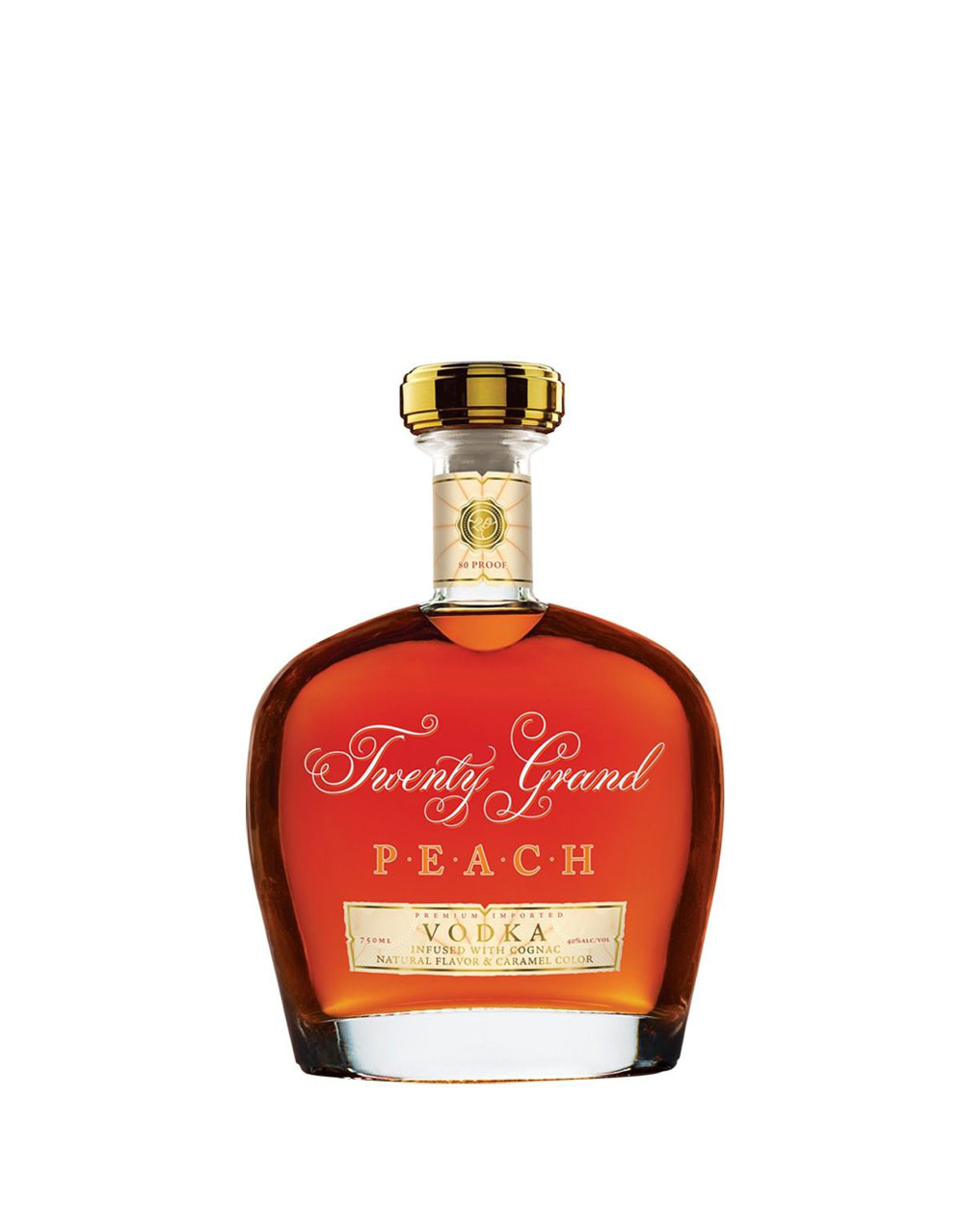 Twenty Grand PEACH VODKA Infused with Cognac