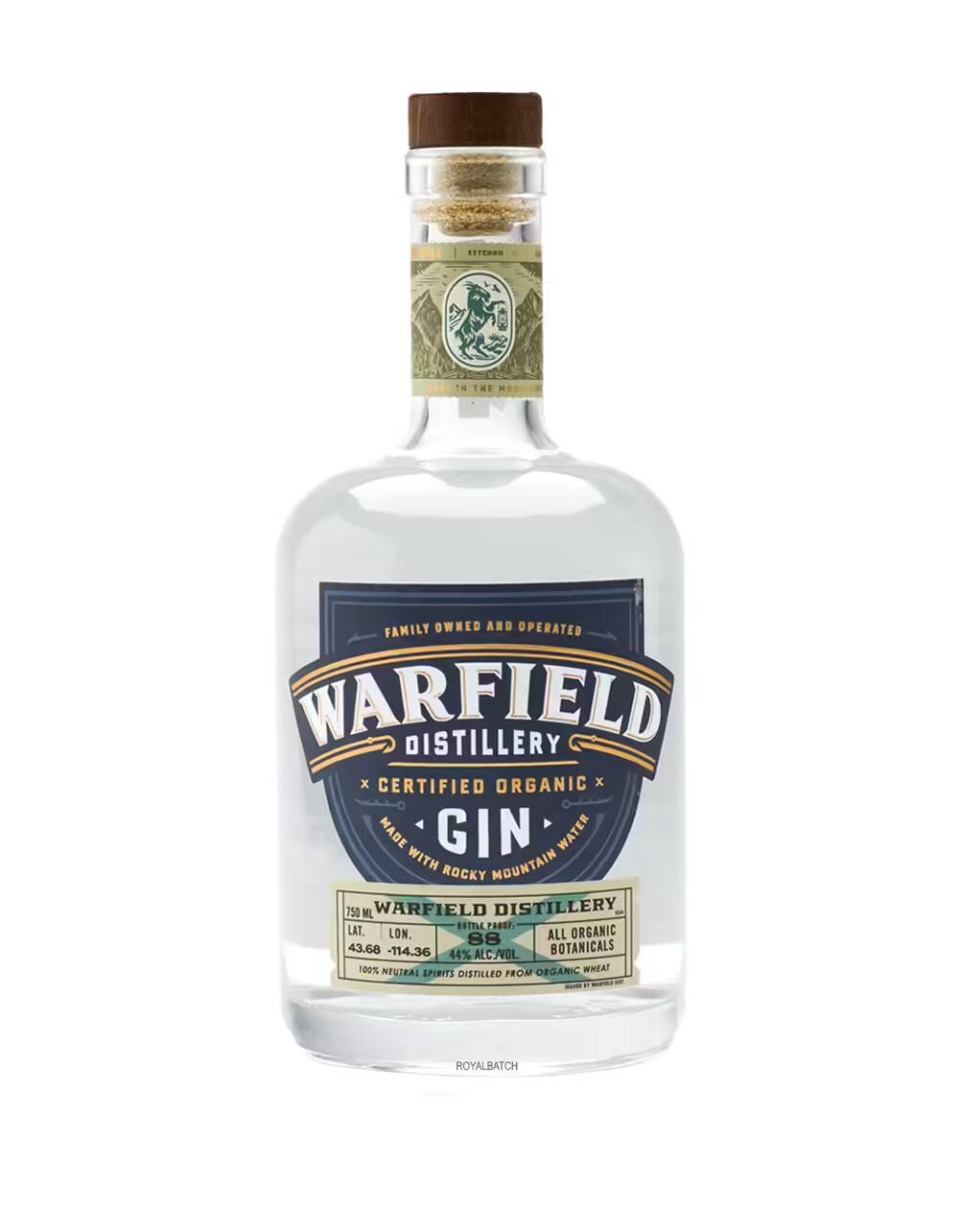 Warfield Distillery Certified Organic Gin