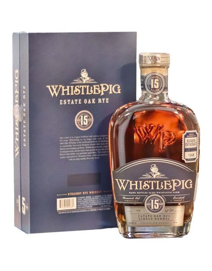 WhistlePig 15 Year Old Estate Oak Rye Single Barrel Whiskey
