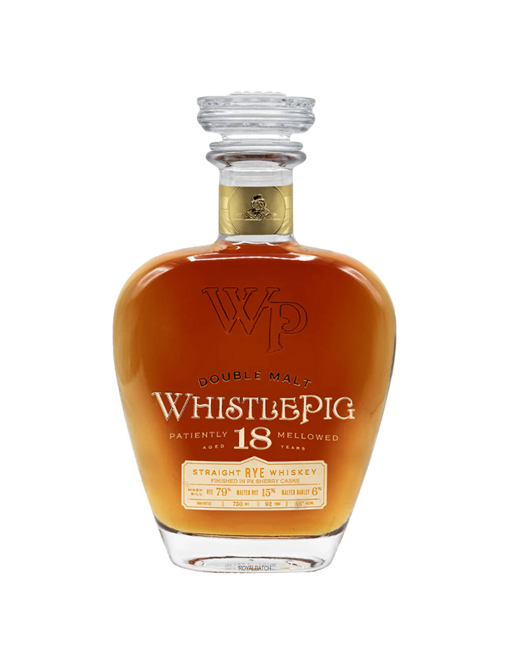 WhistlePig Double Malt 18 Year Old Straight Rye Whiskey