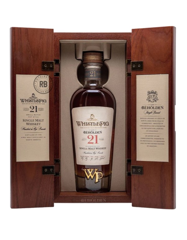 WhistlePig The Béhôlden 21 Year Old Single Malt Whiskey