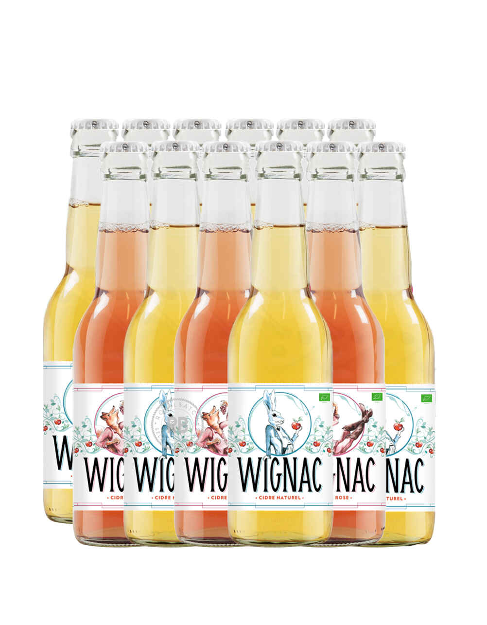 Wignac Le Lievre + Le Goupil by French Cider and Spirits (12 Mix Pack) x 330ml Bundle #030