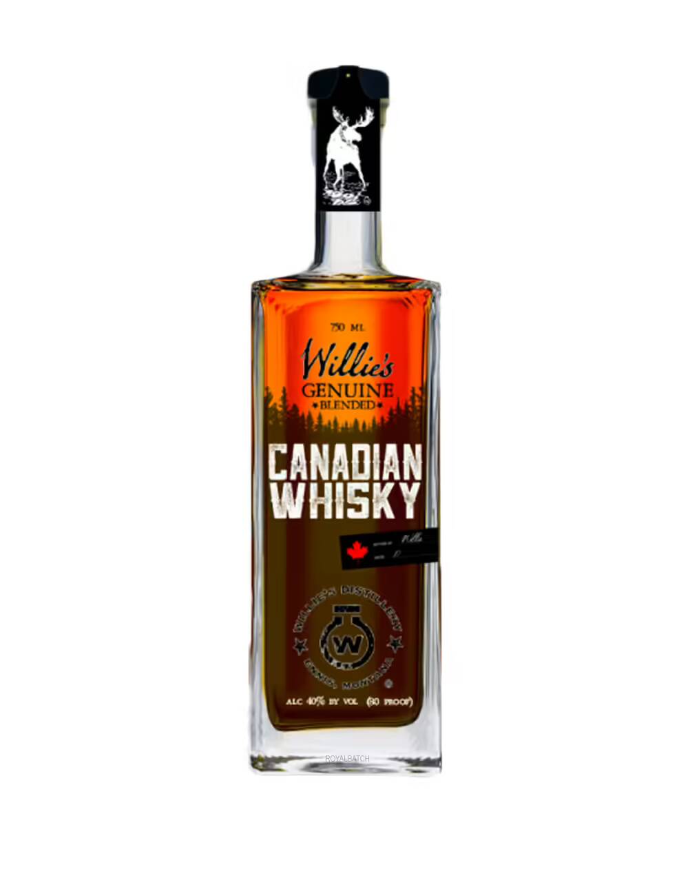 Willies Genuine Blended Canadian Whiskey
