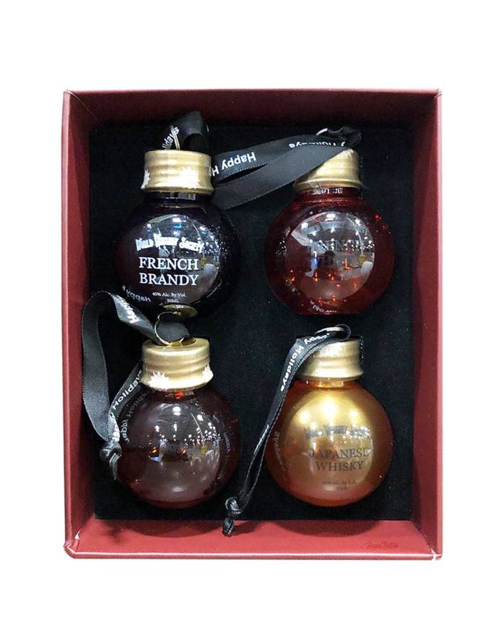 World Whiskey Society Christmas Balls (4x50ml)