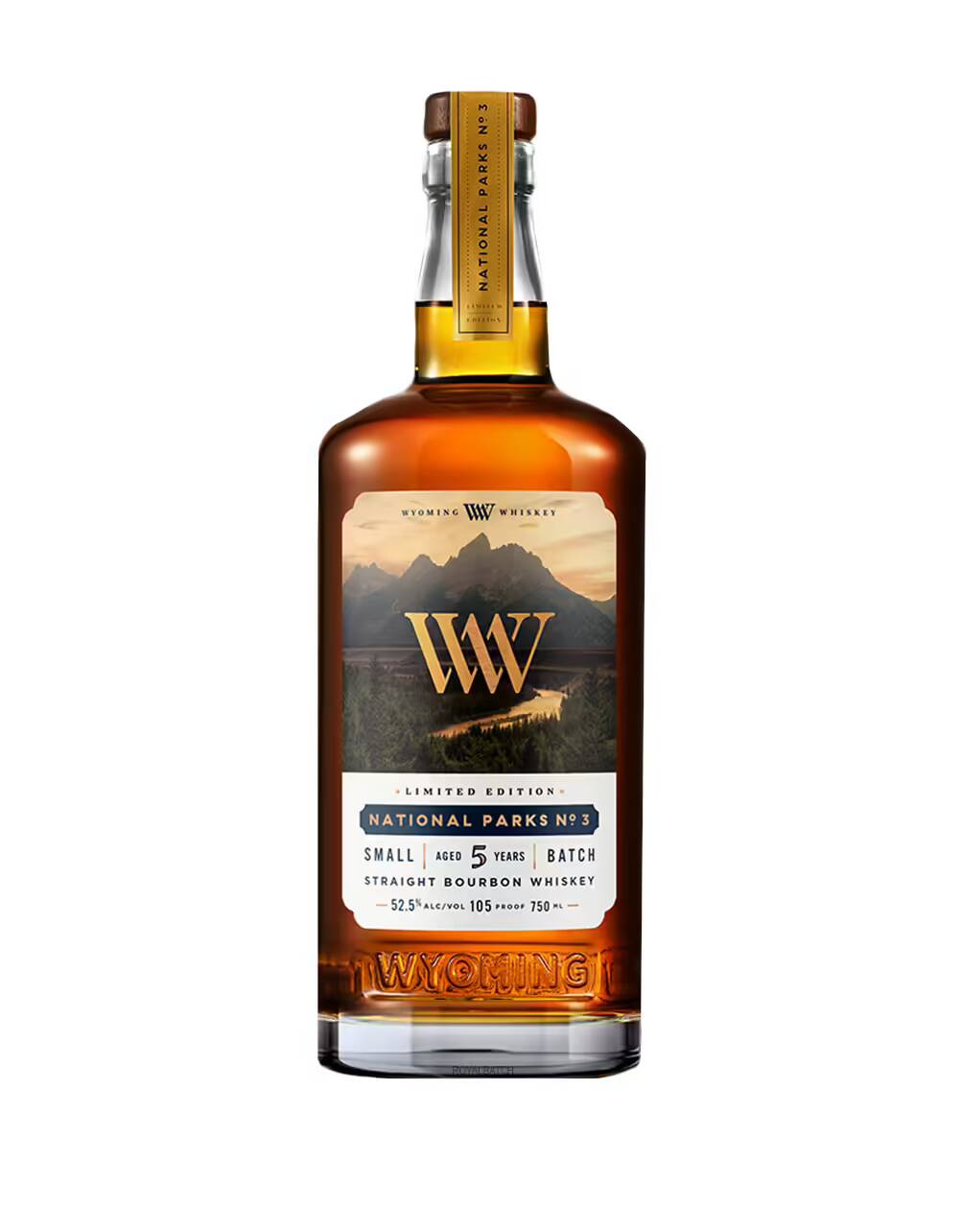 Wyoming National Parks No 3 Limited Edition Bourbon Whiskey